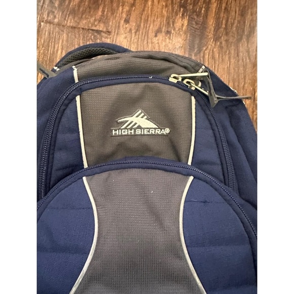 High Sierra Backpack Navy Blue And Grey Everyday Padded Straps Durable Versatile - Picture 3 of 6